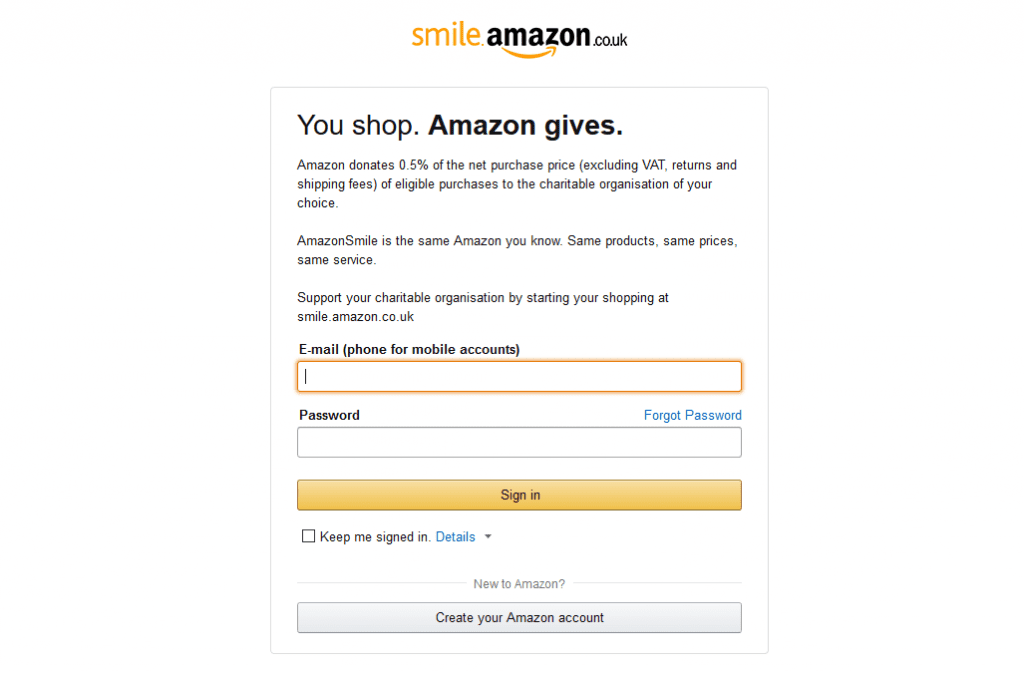 AmazonSmile How Your Amazon Purchase Can Help Kidscan
